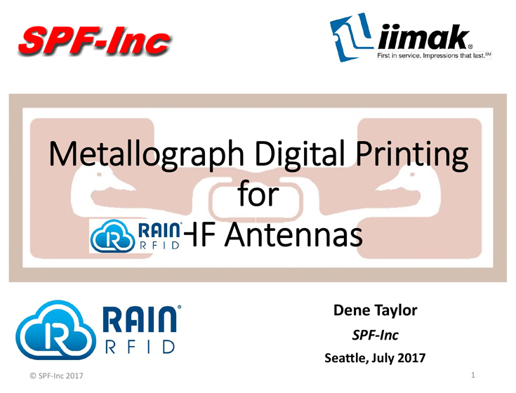 Metallograph Digital Printing for UHF Antennas