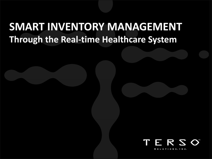 SMART INVENTORY MANAGEMENT - Through the Real-time Healthcare System