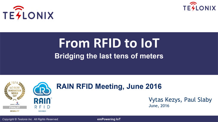 From RFID to IoT - Bridging the last tens of meters