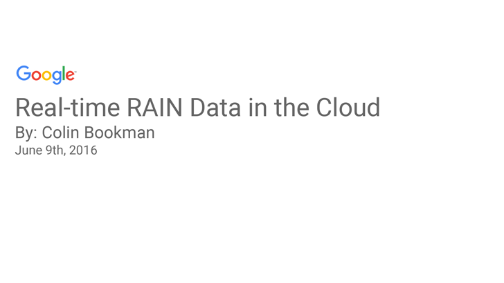 Real-time RAIN Data in the Cloud
