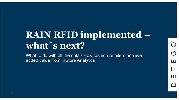 RAIN RFID implemented – what´s next?