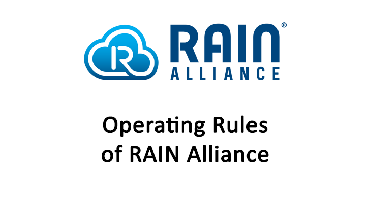 Operating Rules for RAIN Alliance