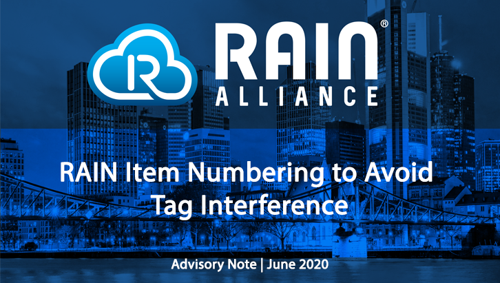 RAIN Item Numbering to Avoid Tag Interference