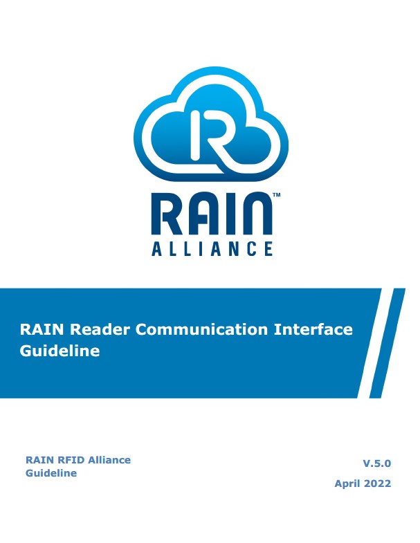 RAIN Reader Communication Interface Guideline - V.5.0